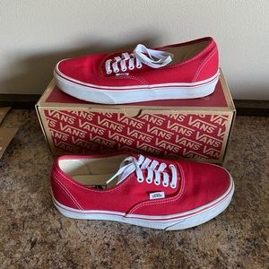 Vans red women’s sz 10 EUC